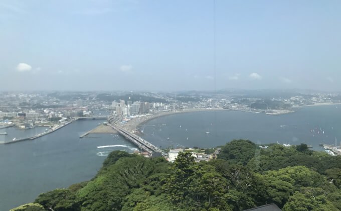 江の島 シーキャンドル 展望台からの景色